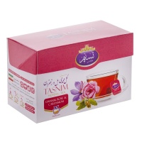  گل محمدی هل و زعفران کیسه ای تسنیم طلایی بسته 20 عددی6333e19400874361040